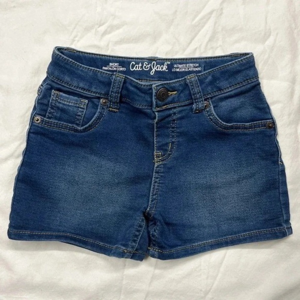 Cat & Jack kids blue jeans‎ shorts 6/6x